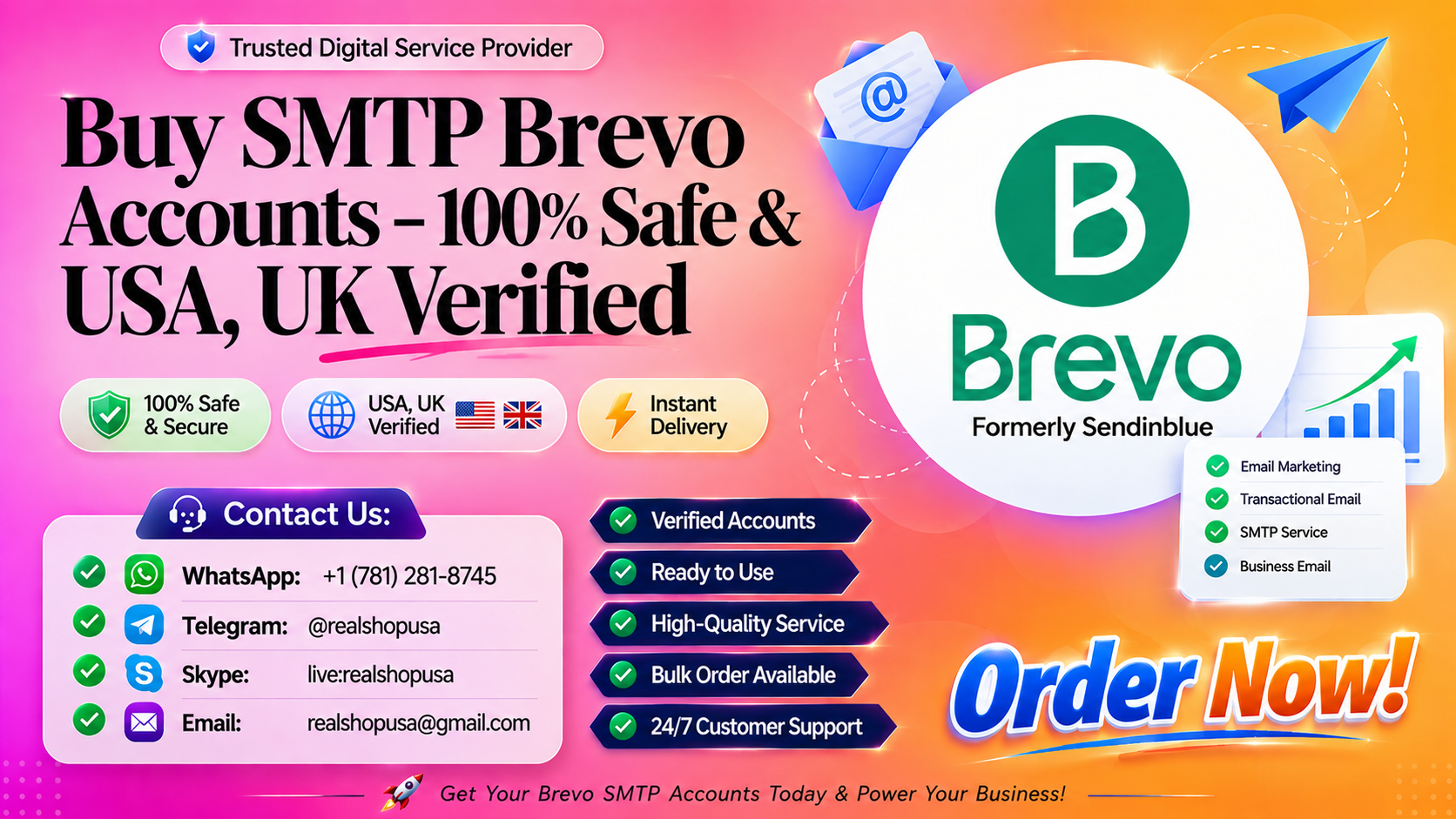 Buy SMTP Brevo Accounts